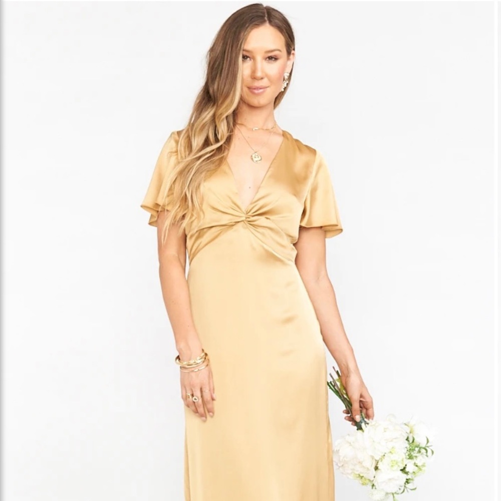 NWT - Show Me Your Mumu bridesmaids “Rome” gold